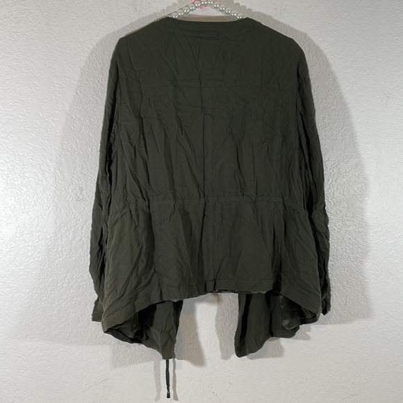 TORRID OLIVE GREEN DRAPE ANORAK SIZE 2XL - Picture 5 of 14